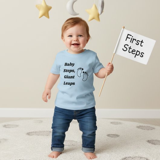 T-shirt Pour Bébé Bébé pas, Leaps géantes