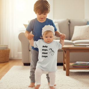 T-shirt Pour Bébé Bébé pas, Leaps géantes