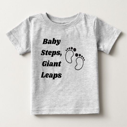 T-shirt Pour Bébé Bébé pas, Leaps géantes (Devant)