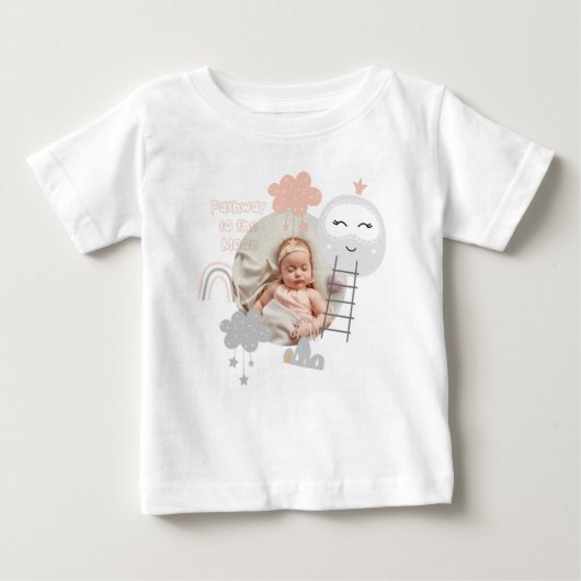 T-shirt Pour Bébé Bébé Pathway to the Moon Photo (Devant)