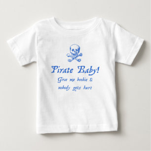 T-shirt Pour Bébé Bébé pirate humoristique