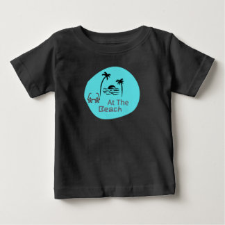 T-shirt Pour Bébé Bébé plage gris