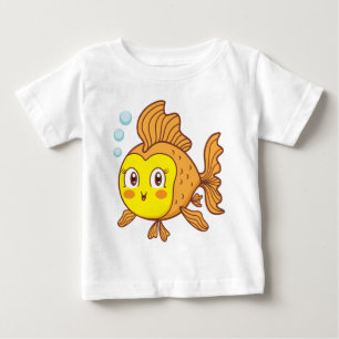 T-shirt Pour Bébé bébé poisson cool
