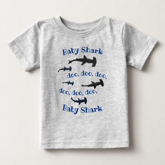 T-shirt Pour Bébé Bébé requin (Devant)