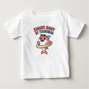 T-shirt Pour Bébé Bébé requin en formation