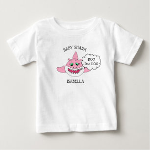 T-shirt Pour Bébé Bébé Requin Personnalisé Bébé