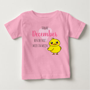 T-shirt Pour Bébé Bébé révéler Niet meer in mijn eendje schattig