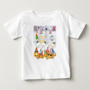 T-shirt Pour Bébé Bébé Romper Joyeux Noël Joyeux Anniversaire