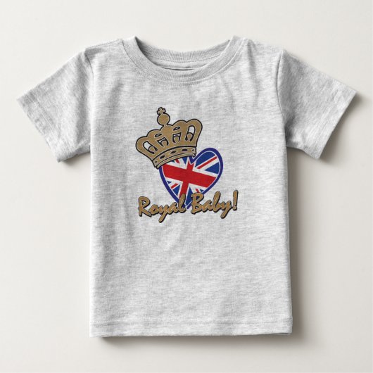 T-shirt Pour Bébé Bébé royal (Devant)