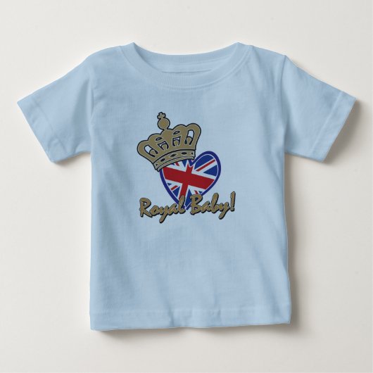 T-shirt Pour Bébé Bébé royal (Devant)