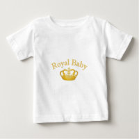 Bébé royal avec couronne dorée