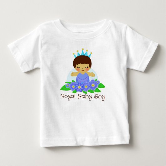 T-shirt Pour Bébé Bébé royal garçon (Devant)