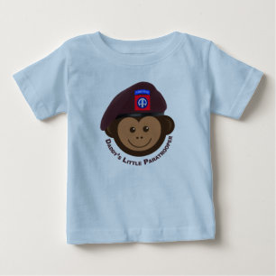 T-shirt Pour Bébé Bébé singe "Le petit parachutiste de papa"