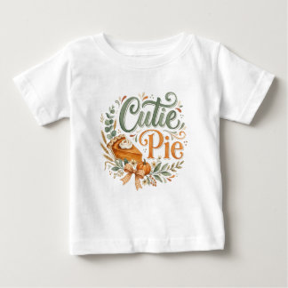 T-shirt Pour Bébé Bébé Tarte au Citrouille Chou à la Crème