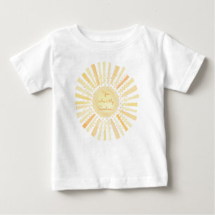T-shirt Pour Bébé Bébé Tu Es Mon Soleil Jaune Orange