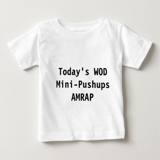 T-shirt Pour Bébé Bébé WOD : Mini-Pushups (Devant)