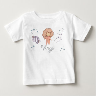 T-shirt Pour Bébé Bébé Zodiaque Vierge BodySuit et T-Shirt