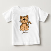 T-shirt Pour Bébé Bébé's mignon Tabby Kitten (Devant)