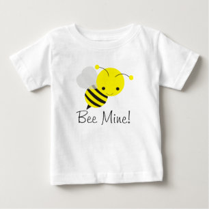 T-shirt Pour Bébé Bee My Valentine Baby Boy ou Girl Bumblebee