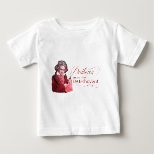 T-shirt Pour Bébé Beethoven BAEthoven Classical Composer Pun (Devant)