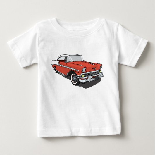 T-shirt Pour Bébé Bel Air de Chevrolet - rouge (Devant)