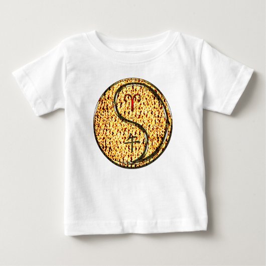 T-shirt Pour Bébé Bélier & Cheval de Feu (Devant)