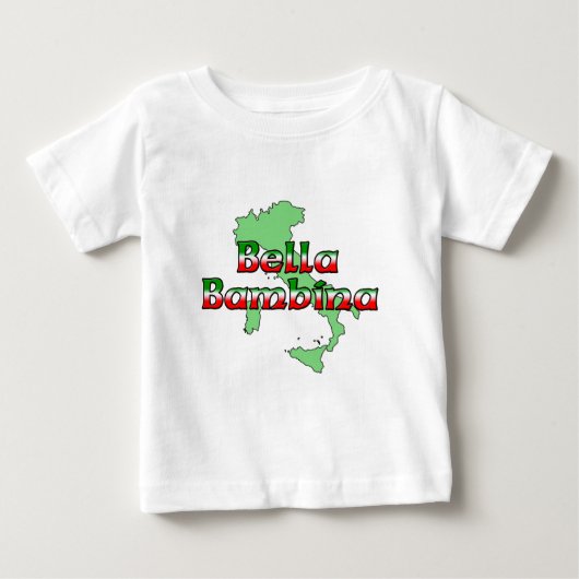 T-shirt Pour Bébé Bella Bambina (Devant)