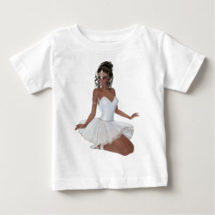 T-shirt Pour Bébé Belle Africaine Américaine Ballerina