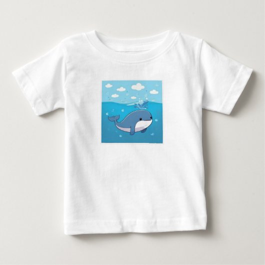T-shirt Pour Bébé Belle Baleine ! (Devant)