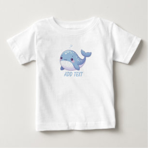 T-shirt Pour Bébé Belle baleine côtière/nautique