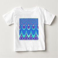 Belle Batik Bleu Cyan Bleu Imprimer vectoriel Art