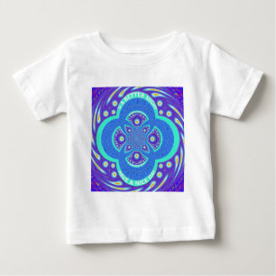 T-shirt Pour Bébé Belle belle Afrique bleu Mandala Flora design
