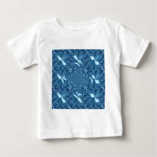 T-shirt Pour Bébé Belle Belle Iridescente bleu. motif sans couture