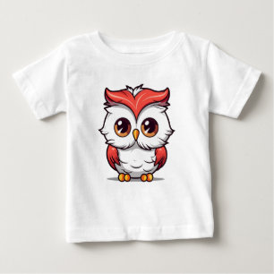 T-shirt Pour Bébé Belle Chouette de style Kawaii Cartoon-77038