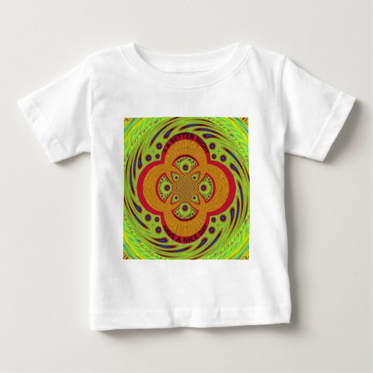 T-shirt Pour Bébé Belle conception de Motif mandala africain extraor (Devant)