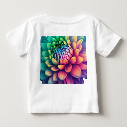 T-shirt Pour Bébé Belle fleur (Dos)