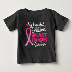 T-shirt Pour Bébé Belle grand grand-mère Cancer du sein Survivant