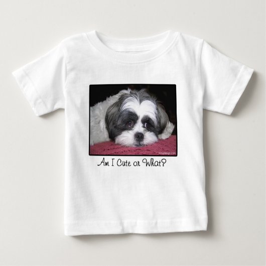 T-shirt Pour Bébé Belle le chien de Shih Tzu (Devant)