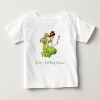 T-shirt Pour Bébé Belle Princesse Fée avec Nom Personnalisé