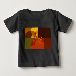 T-shirt Pour Bébé Belle Terre Art Abstrait Imprimer