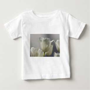 T-shirt Pour Bébé Belle Tulipe de printemps blanche