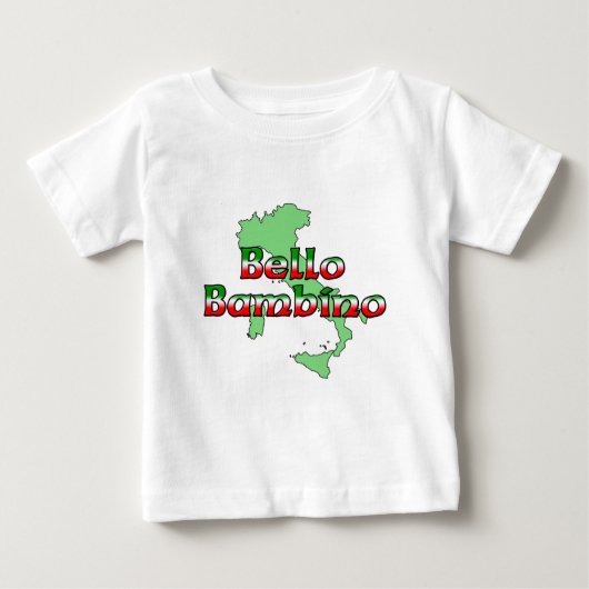T-shirt Pour Bébé Bello Bambino (Beau bébé italien) (Devant)
