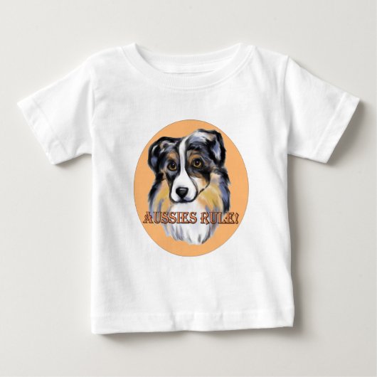 T-SHIRT POUR BÉBÉ BERGER AUSTRALIEN (Devant)