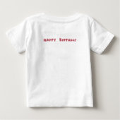 T-shirt Pour Bébé Berry First Happy Birthday Bunnies and Cake (Dos)