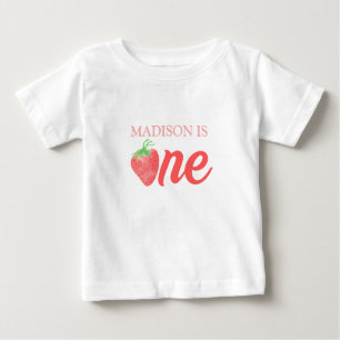 T-shirt Pour Bébé Berry First Strawberry ONE 1ère fête d'anniversair