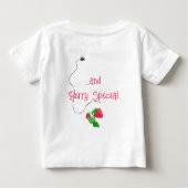 T-shirt Pour Bébé Berry Sweet "I’m One" Strawberry Bunch 1er (Dos)