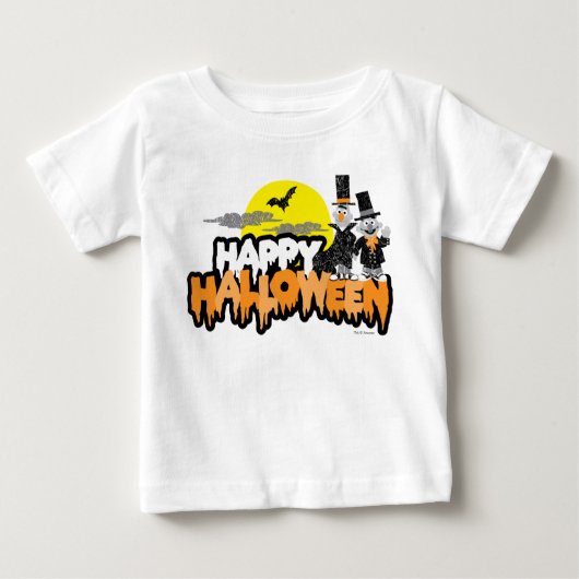 T-shirt Pour Bébé Bert et Ernie | Bonne Halloween (Devant)