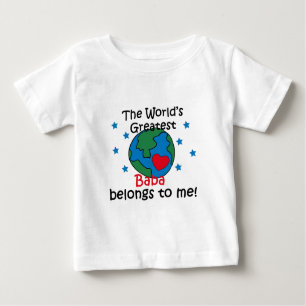 T-shirt Pour Bébé Best Baba Belongs to me