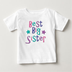 T-shirt Pour Bébé Best Big Sister