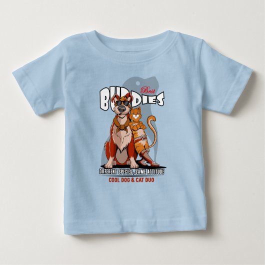 T-shirt Pour Bébé Best Buddy | Baby (Devant)